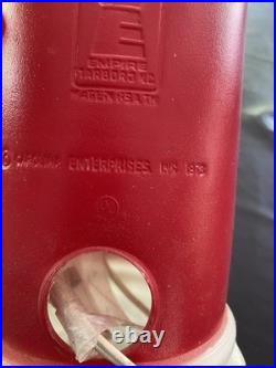 Vintage Empire Blow Mold Noel Christmas Candle Pair 39 Tall 1973 Lighted
