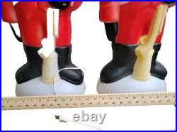 Vintage Empire Blow Mold Rare Nutcracker Toy Soldier WithRifle Light Up Christmas