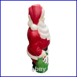 Vintage Empire Blow Mold Santa 48 Tall Christmas Toy Sack Lighted Decoration