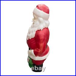 Vintage Empire Blow Mold Santa 48 Tall Christmas Toy Sack Lighted Decoration