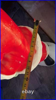 Vintage Empire Blow Mold Santa Claus With Stocking Christmas Decor Lights Up 42