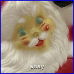 Vintage Empire Blow Mold Santa Sleigh Reindeer Christmas Decor Light Up Tabletop Vintage Empire Blow Mold Santa Sleigh Reindeer Christmas Decor Light Up Tabletop
