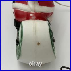 Vintage Empire Blow Mold Santa Sleigh Reindeer Christmas Decor Light Up Tabletop