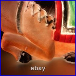 Vintage Empire Camel Blow Mold Lighted Nativity With Box Great Condition USA