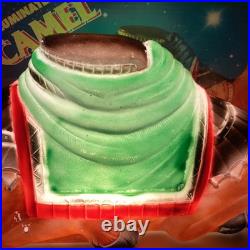 Vintage Empire Camel Blow Mold Lighted Nativity With Box Great Condition USA