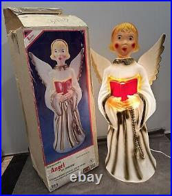 Vintage Empire Choir Girl Angel Blow Mold Christmas 30 In Box Lighted #1366