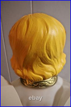 Vintage Empire Choir Girl Angel Blow Mold Christmas Caroler 30 Lighted CIB Box