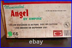 Vintage Empire Choir Girl Angel Blow Mold Christmas Caroler 30 Lighted CIB Box
