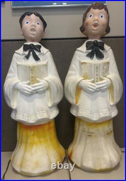 Vintage Empire Christmas Blow Molds Hymns Carolers Boy & Girl 30 WORKS