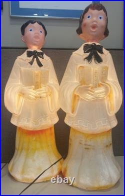 Vintage Empire Christmas Blow Molds Hymns Carolers Boy & Girl 30 WORKS