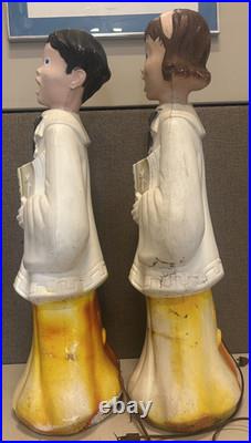 Vintage Empire Christmas Blow Molds Hymns Carolers Boy & Girl 30 WORKS