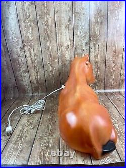 Vintage Empire Christmas Cow Nativity Scene Lighted Blow Mold