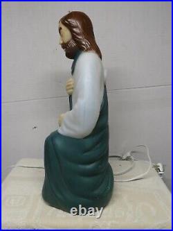 Vintage Empire Christmas Nativity Shepherd & 2 Sheep/Lamb Tabletop Blow Molds