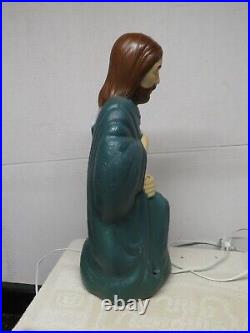 Vintage Empire Christmas Nativity Shepherd & 2 Sheep/Lamb Tabletop Blow Molds