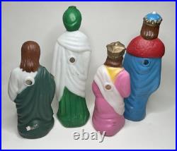 Vintage Empire Christmas Nativity Shepherd Wise Men 23 Blow Molds Set