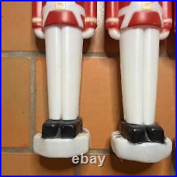 Vintage Empire Christmas Toy Soldier Blow Molds 30 Lot Of 4 READ
