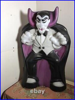 Vintage Empire Count Dracula 36 Halloween Lighted Blow Mold Outdoor Decor