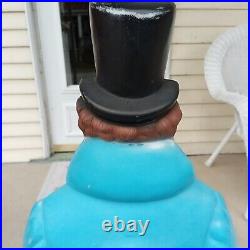 Vintage Empire Dickens Caroler Gentleman Christmas Blow Mold Plastic 38