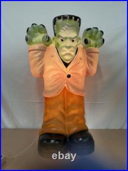 Vintage Empire Frankenstein Blow Mold 36 Plastic Halloween Yard Ornament