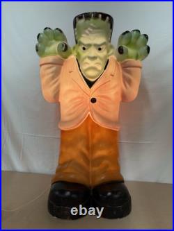 Vintage Empire Frankenstein Blow Mold 36 Plastic Halloween Yard Ornament