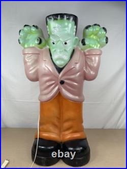 Vintage Empire Frankenstein Blow Mold 36 Plastic Halloween Yard Ornament