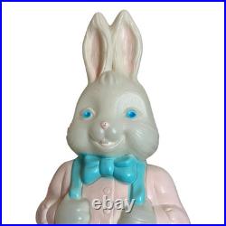 Vintage Empire General Foam Plastics 25 Mr & Mrs Easter Bunny Blow Mold Pair