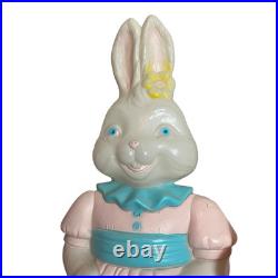 Vintage Empire General Foam Plastics 25 Mr & Mrs Easter Bunny Blow Mold Pair