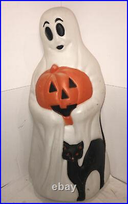 Vintage Empire Ghost Black Cat Pumpkin Halloween 35 Plastic Blow Mold Light