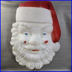 Vintage Empire Giant Santa Face Blow Mold 36 Hanging Lighted Christmas Outside