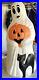 Vintage Empire Halloween 34 Lighted Blow Mold Ghost with Black Cat, Pumpkin