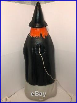 Vintage Empire Halloween 39 Witch With Broom Lighted Blow Mold Extremely Rare