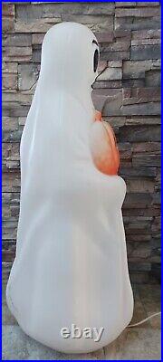 Vintage Empire Halloween Lighted Blow Mold Ghost Pumpkin Black Cat 34