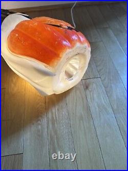 Vintage Empire Halloween Totem Pumpkins Ghost Cat Skull 32 Lighted Blow Mold