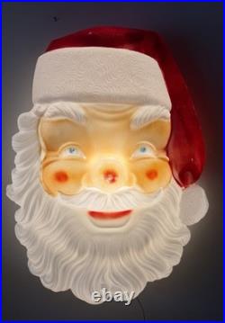 Vintage Empire Illuminated 34 Giant Christmas Blow Mold Santa Face