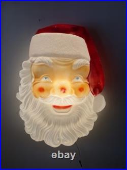 Vintage Empire Illuminated 34 Giant Christmas Blow Mold Santa Face