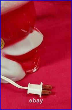 Vintage Empire Lighted Blow Mold Santa, Snowman, NOEL Candle 13