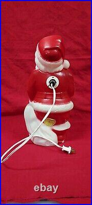 Vintage Empire Lighted Blow Mold Santa, Snowman, NOEL Candle 13