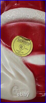 Vintage Empire Lighted Blow Mold Santa, Snowman, NOEL Candle 13