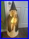 Vintage Empire Lighted Halloween Wicked Witch With Broom Blow Mold 39 Tall