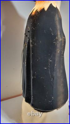 Vintage Empire Lighted Halloween Wicked Witch With Broom Blow Mold 39 Tall
