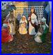 Vintage Empire Nativity Blow Mold 5 Piece Set 3 Wisemen, Joseph, Mary 36 NRMINT
