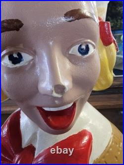 Vintage Empire Poloron Blow Mold Choir Girl & Boy Light Up! Approx 50