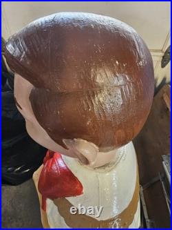 Vintage Empire Poloron Blow Mold Choir Girl & Boy Light Up! Approx 50