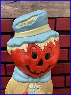 Vintage Empire Pumpkin Head Scarecrow Blow Mold Halloween Decoration 33