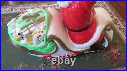 Vintage Empire Santa Blow Mold with 2 Reindeer