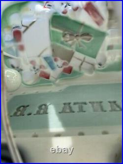Vintage Empire Santa Choo Choo Train RR and Tender Blow Mold. 1972