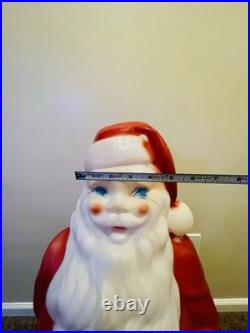 Vintage Empire Santa Claus withGift Lighted Christmas Blow Mold Lawn Decor 34