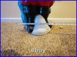 Vintage Empire Santa Claus withGift Lighted Christmas Blow Mold Lawn Decor 34