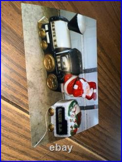 Vintage Empire Santa Train & Tender Car Blow Mold Fine Shape Christmas Rail Road