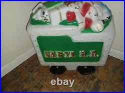 Vintage Empire Santa Train + Toy Tender Car Blow Mold. LOCAL PICK UP ONLY